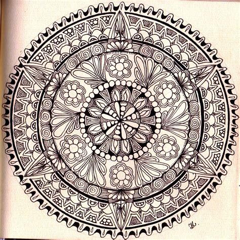 How to Draw a Mandala with Zentangles! 